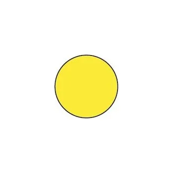 Samolepka PUIG NUMBER 6 4259G žlutá 115mm (5 units) 4259G