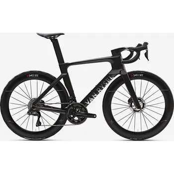 Silniční kolo VAN RYSEL Silniční kolo Shimano Dura Ace Di2 12 rychlostí RCR-F2 Pro XL ČERNÁ 2025