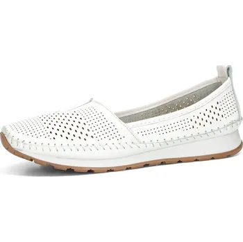 Dámské polobotky Robel dámské kožené polobotky - bílé