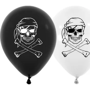 Party dekorace Balonkový buket Piráti, lebka a hnáty - 5 ks