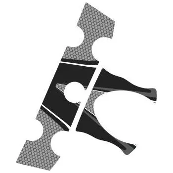 Ochranné nálepky na "brýle" PUIG RADIKAL 6931U šedá YAMAHA FZ6 (Fazer)/ABS 2009-2009