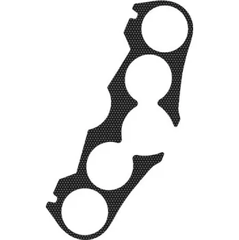 Ochranné nálepky na "brýle" PUIG NAKED 7393U šedá YAMAHA FZ8 (Fazer)/ABS 2010-2016