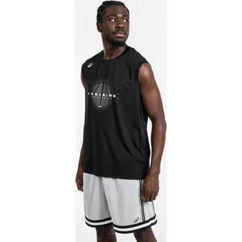 KIPSTA Unisex basketbalový dres bez rukávů Fast 500 pro dospělé L ČERNÁ|ŠEDÁ