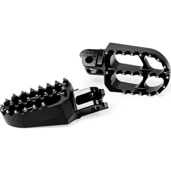 stupačky hliníkové (Kawasaki), RTECH (černé, 1 pár) KAWASAKI KX 450 F 2006-2011