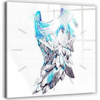 Hodiny Nástěnné hodiny Wallfluent modré 30 cm