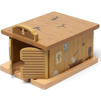 Vláček a vláčkodráha Bigjigs Rail Tunel Western saloon