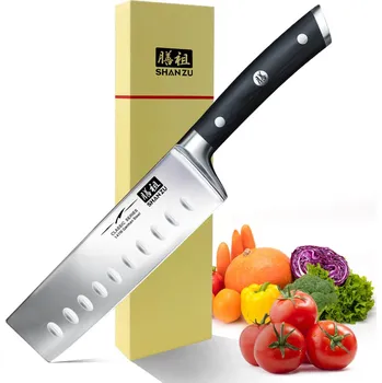 Kuchyňský nůž Shanzu Nůž Nakiri 17/31cm Nerez ocel/dřevo pakkawood Shan Zu
