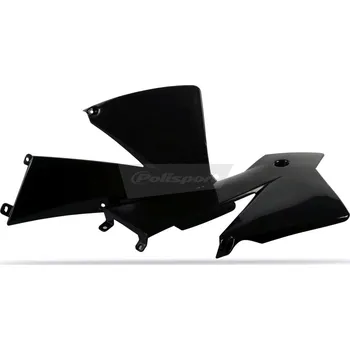 Spoilery chladiče POLISPORT 8424000001 (pár) černý KTM EXC-F 400 Racing 2003-2004