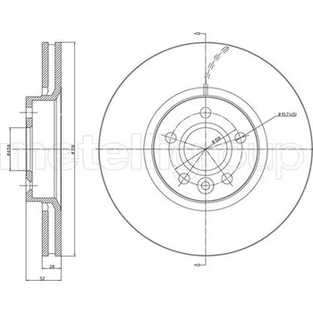 Brzdový kotouč Brzdový kotouč METELLI 23-1181C