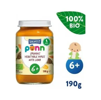 Salvest Ponn BIO jehněčí maso se zeleninovým pyré - 190g, 6m+