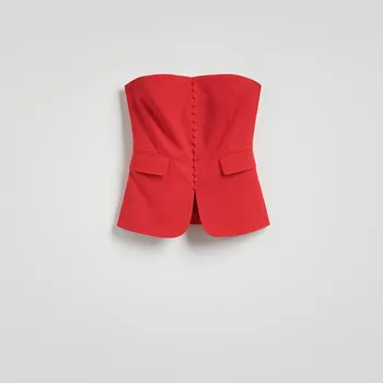 Dámské sako Reserved - Korzetový top - červená - YT231-33X - YT231-33X-M