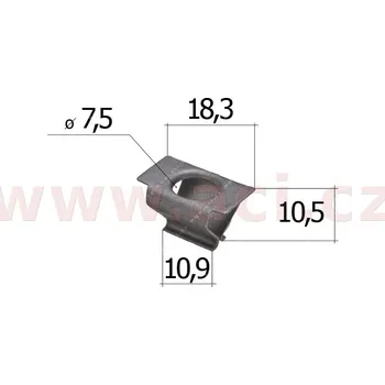 kovová příchytka (sada 10 ks) 15584Z