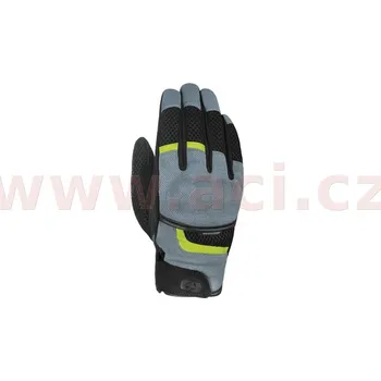 Moto oblečení rukavice BRISBANE AIR, OXFORD (šedé/černé/žluté fluo) (Velikost: S) 2H43230