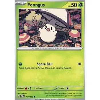 Volný čas Pokémon JTG 010/159 Foongus - Journey Together Stav: Near Mint, Verze: NORMAL