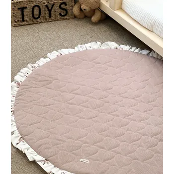 Hrací deka Hrací podložka - pudrová s kytičkami