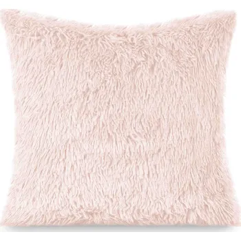 Polštář Povlak na polštář 40x40 Dekorační chlupatý kožešinový YETI krémový