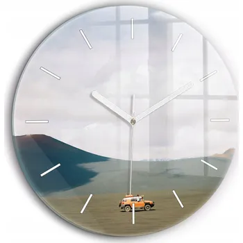 Hodiny Nástěnné hodiny Wallfluent oranžové 60 cm