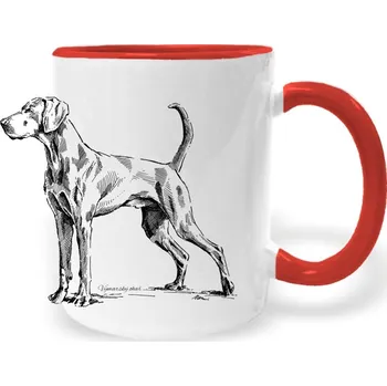 Hrnek - Výmarský ohař 2 Barva: Červená