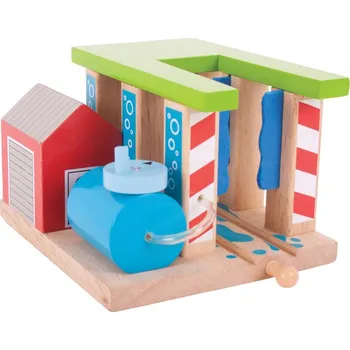 Vláček a vláčkodráha Bigjigs Rail Vlaková myčka