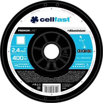 Příslušenství k zahradní technice Žací struna PREMIUM – čtvercový profil 2,4 mm 400 m