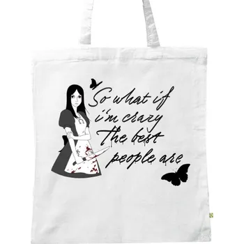 BIO plátěná taška s potiskem Alice Madness returns, taška
