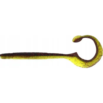 Nástraha Westin Ned Worm Curl 12cm 3g Černá/Žlutozelená (Black/Chartreuse)