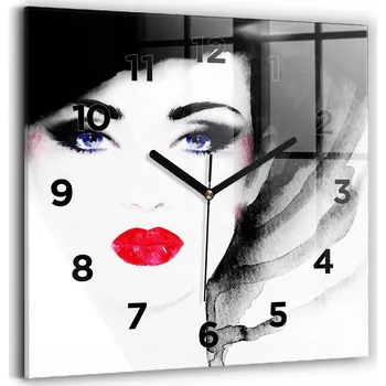 Hodiny Nástěnné hodiny Wallfluent černé 30 cm