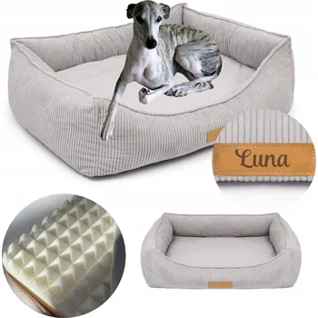 Pelíšek pro psa DOGESTE ortopedická pelíšek pro psa, šedá, 90 cm x 110 cm