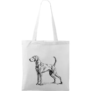 Plátěná taška - Výmarský ohař 2 Barva: Bílá