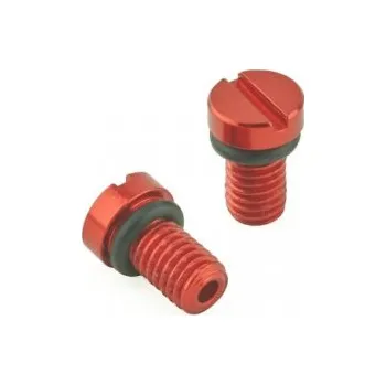 Šroub pro odvzdušnění FF K-TECH KYB(SHOWA 111-030-010R červená (pár) 111-030-010R