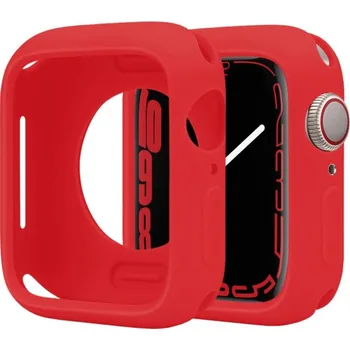 Pouzdro na mobilní telefon Ochranné silikonové pouzdro pro Apple Watch 38mm / 40mm - červené