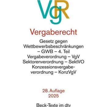 Vergaberecht [DE] (2025, Brožovaná, dtv Verlagsgesellschaft)