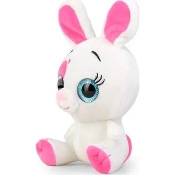 plyšák Maskotka królik biały 16cm