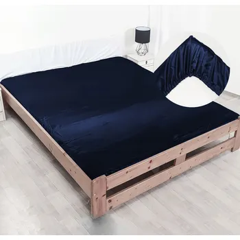 Prostěradlo Prostěradlo s gumou Moker satén 220 x 200 cm