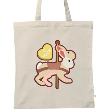 Nákupní taška BIO plátěná taška s potiskem Carousel Bunny, taška