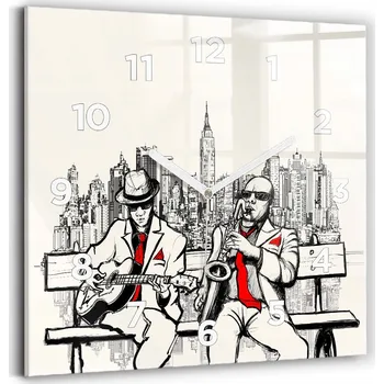 Hodiny Nástěnné hodiny Wallfluent černé 30 cm