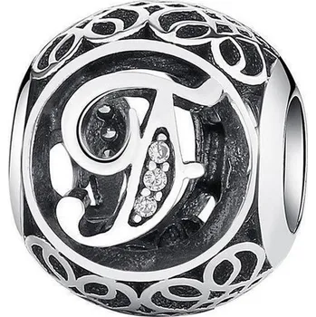 Šperk NUBIS® Stříbrný přívěsek korálek písmeno - B0824-F