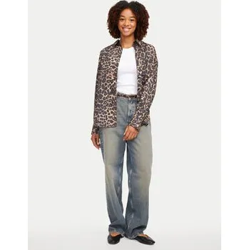 Pánská košile JJXX Košile Jamie 12200353 Hnědá Relaxed Fit XL