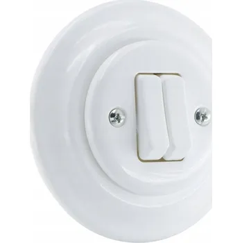 vypínač Dvojitý vypínač DPM VIN6003 bílý