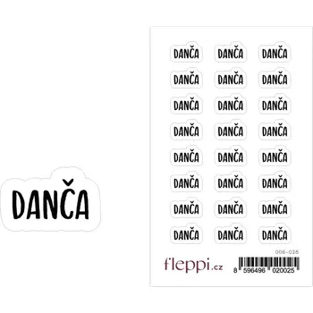samolepka Fleppi Samolepky se jmény - Danča