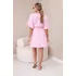 Dámské šaty Mušelínové šaty s pasem světle růžové uni