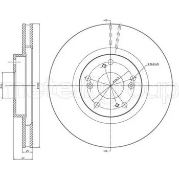Brzdový kotouč Brzdový kotouč METELLI 23-0576C