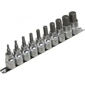 Gola hlavice Zástrčné hlavice Imbus 1/2", H4 - H19, sada 10 kusů na liště - ASTA