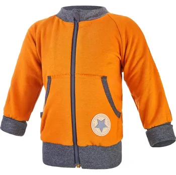 Dětský overall Little Angel Mikina smyk rozepínací Outlast® - medová Velikost oblečení: 92