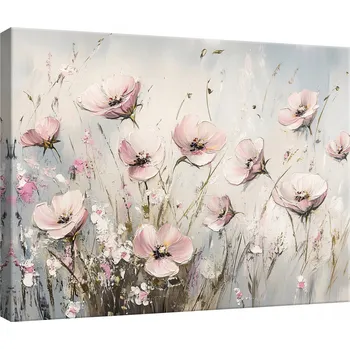 Obraz OBRAZ NA PLÁTNĚ STĚNA KVĚTINY ABSTRAKCE DO LOŽNICE OBÝVACÍHO POKOJE KUCHYNĚ 60x40