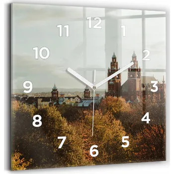 Hodiny Nástěnné hodiny Wallfluent žluté 30 cm