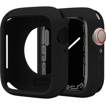 Pouzdro na mobilní telefon Ochranné silikonové pouzdro pro Apple Watch 38mm / 40mm - černé