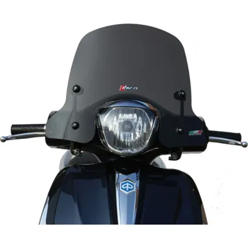 Plexi štít Faco 267008326 kouřová 360x495 PIAGGIO/VESPA Liberty 125 IGET 3V 2016-2019