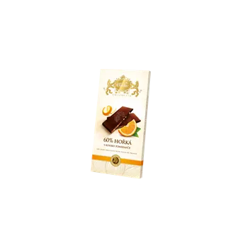Čokoláda CARLA Hořká čokoláda 60% s pomerančem 80g (15)