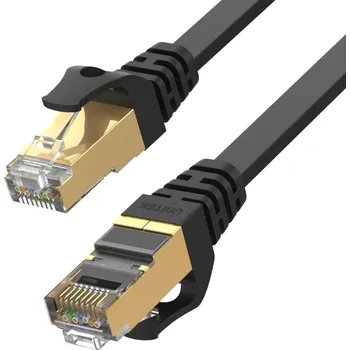Patch panel Ethernetový kabel Unitek patchcord cat.7 SSTP (8P8C), RJ-45 LAN, síťový kabel 20m, plochý